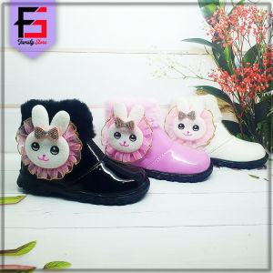 Sepatu Boots BONEKA Anak Perempuan Fashion Trendy / Sepatu Boots Resleting Anak Variasi Kelinci Lucu