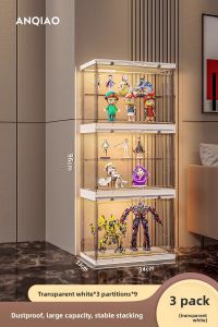 WEIAI | Transparent Acrylic Display Cabinet for Home Toy Storage