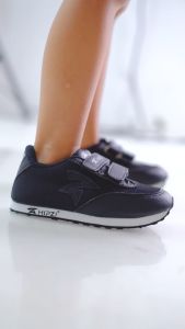 HIPZI Sepatu Anak Sekolah Sneaker Laki Laki Perempuan Anti Selip Terbaru 2023 HADS Hitam Putih
