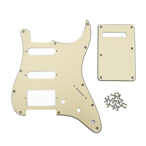 PHRILAM-ST Electric Guitar Guard 3-Layer St Pickguard with Aluminum Foil Shield Fits American and Mexican ST 11 Holes