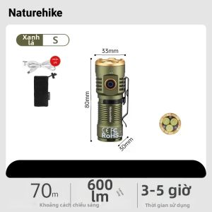 NatureHike | Đèn Pin LED Naturehike 250M Đèn Cắm Trại Ngoài Trời Chống Nước Bằng Nhôm Nhẹ Công Cụ Chiếu Sáng Sáng