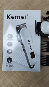 New KEMEI KM-809A KEMEI KM-PG2299 Hair Clipper Kit Cordless Rechargeable Hair Cut Razor for Men