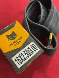 BLACK CAT TUBE 16X2.5/3.0 AV48 16x2.5 16x3.0 Bicycle Inner Tube BEST QUALITY AV Valve 48mm schrader