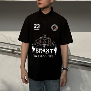 Áo thun polo MONSTER X STREET Beast Monster  phông tay lỡ nam nữ form rộng Local Brand