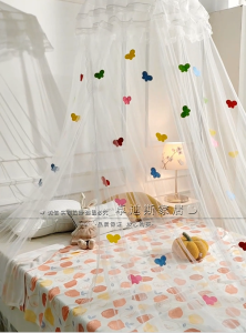 Hanging Dome Mosquito Net for Childrens Bedroom Boys Princess Single Double Bed No Installation Required Home Use