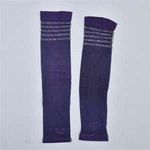 Leg Shaping Stripes Mid-High Tube Stockings 3.30 L77612 Breathable Comfortable Open Toe Step-on Spring and Summer All-Match Calf Socks