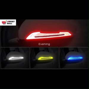 SAFETY REFLECTION STICKER SIDE MIRROR Car Warning Sporty Lorry Bumper Motor Storage Bag Bicycle Carrier Helmet Cermin Sticker Kereta 汽车反光贴纸