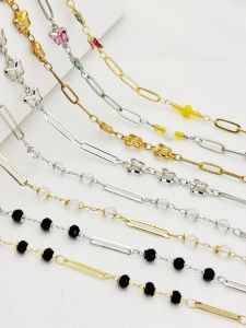 DIY Ornament Color Retaining Material Pure Copper Batch Flower Long Chain Cross Butterfly Chain Necklace Earring Bracelet Clothing Material