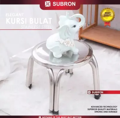 Kursi Bulat SUBRON 47Cm & 30Cm High Quality Stainless Steel