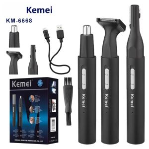 Kemei | Kemei 6668 Máy Tông Đơ Cắt Tóc Mũi Điện Đa Năng Cho Nam Và Nữ Râu Mặt Cơ Thể Lông Mày Tai Đường Viền Cổ Bikini Dụng Cụ Chăm Sóc