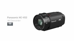Panasonic Lumix 4K Ultra HD Camcorder 24X Optical Zoom (HC-VX3PP-K)