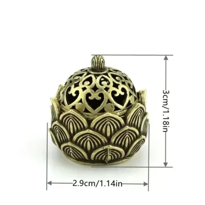 1pc Hollow Lotus Incense Burner Hollow Incense Serving Tea Table Ornament Mini Incense Burner