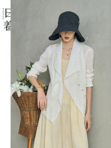 Casual Elegant White Blazer Summer New Style