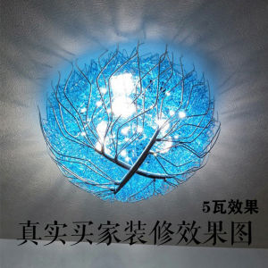 Creative Nest Style Childrens Room Bedroom Ceiling Light Romantic Mediterranean Style Artistic Lighting Decorative Lamp