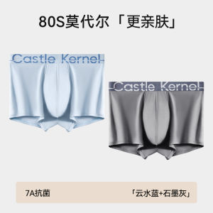 Modal Men Underwear Boys Seamless Antibacterial Boxer Briefs Sports Teenagers Boyshorts Head 2024 New