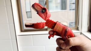 Shark Dinosaur Model Animal Figures Grabber Claw Game Creative and Fun Spring Manipulator Shark Reel Parent-child Interaction Toy