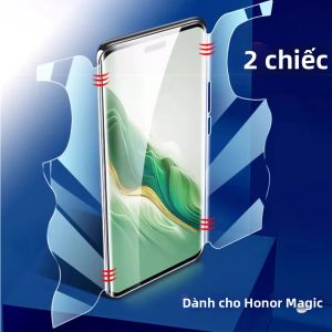 2 Cái 360 ° Miếng Dán Bảo Vệ Màn Hình Hydrogel Toàn Thân Cho Honor Magic 7/6/5 Pro Lite - Phim Trong Suốt Mềm Mại Dễ Dán
