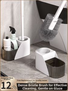 Aige | Long Handle Comprehensive Cleaning Toilet Brush Set with Holder