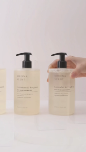 [KIRONA SCENT] Essential Oil Body Wash - Hotel Shower Gel | Made with Pure Essential Oils & Natural Ingredients | Body Soap | Free from SLS & Parabens | Gifts for Christmas