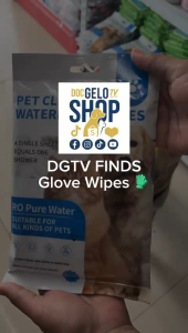 PET GLOVE WIPES CLEANSING WATERLESS GLOVES DOGS CATS