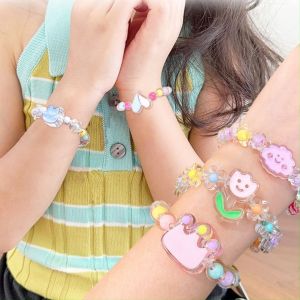 SK-K174 Gelang Manik Jelly Anak Perempuan Akrilik Kartun Lucu Gelang Pelangi Korea / Bracelet Bead