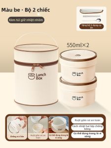 WANGLIMIAO | Hộp Cơm Văn Phòng An Toàn Vi Sóng 2026 Lớp Ceramic Mới