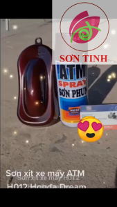 Sơn xịt Phun ATM 400ML Honda Dream (H-012) màu tím nho