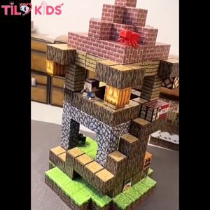 Đồ chơi khối nam châm từ tính Minecraft Block Minecraft nam châm_Đồ chơi xây dựng TILO KIDS cho bé