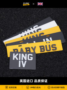 Custom Foreign License Plate Acrylic 3D Car Motorcycle Sub-Plate Personalized Decoration for All Models Support Customization