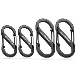 Aluminum Alloy S Button 8-Shaped Climbing Button Carabiner Keychain Horoscope Buckle Outdoor Travel Backpack Outer Hook Connection Buckle