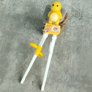 Childrens Tableware Set Cartoon Practice Chopsticks Stainless Steel 304 Fork Spoon Chopsticks Portable Foldable Dining Utensils