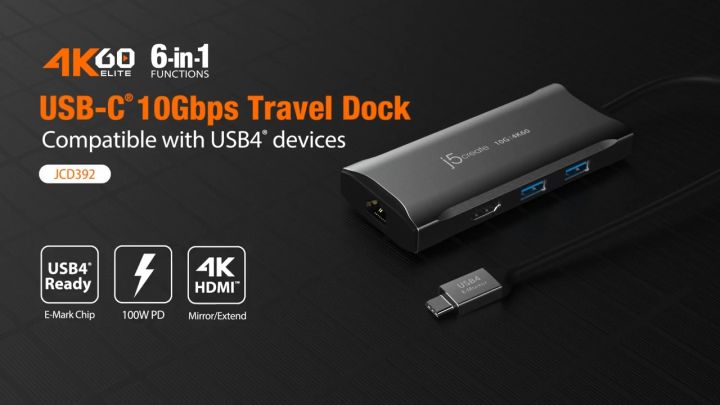 j5Create VIAGGIO DA USB-C A 4K 60HZ HDMI (USB-C, 1 Porti j5Create VIAGGIO DA USB-C A 4K 60HZ HDMI (USB-C, 1 Porti