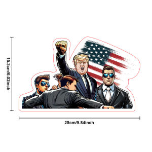Rayhong American Style President Biden Donald Trump Funny Car Stickers Car Window Sticker Waterproof PVC Auto Window Decal Trump Sticker Trump Wave Stickers for Cars Trump Decal Bumper Truck Window Waterproof and Anti Fading Multi Cycle Sticker 10pcs
