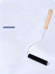 แก้วเหล็ก Defoam แปรงลูกกลิ้งผ้าไฟเบอร์กาวเรซิน De-Air เครื่องมือขนหมูม้วน  แปรงมือวางเครื่องมือ