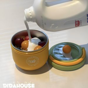 Cốc Đựng Sữa Chua Di Động Có Nắp Và Thìa Cốc Đựng Muesli Overnight Cốc Đựng Sữa Đậu Nành Cốc Đựng Trái Cây Cốc Đựng Thức Ăn Sáng