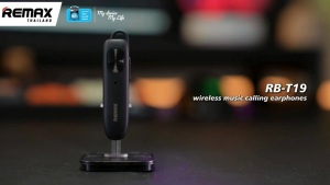 Remax Small Talk BT/RB-T19 - หูฟังบลูทูธ แบบข้างเดียว ทรง Earhook เสียงคมชัด มีระบบตัดเสียงรบกวน