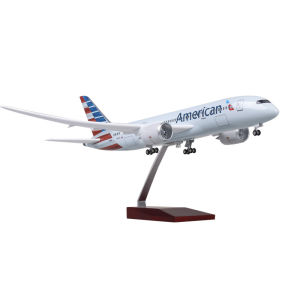 Mô Hình Máy Bay American Airlines 787 Dreamliner 47cm Tỷ Lệ 1:130 Làm Bằng Nhựa Resin Có Đèn Và Bánh Xe Dành Cho Trẻ Em