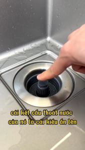 Bộ Lọc Rác Bồn Rửa BátNút Chặn Thoát NướcKhay Giỏ Lọc 3 In 1 Ngăn Mùi Hôi-CA666