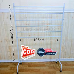 Jemuran Gantung/ Rak Hijab ( P 105cm x T 155cm ) Bahan Full Besi