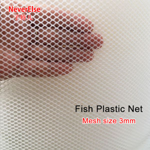 New PP Vastocean Aquarium Fish DIY Invisible Net Clear Mesh Netting Fish Tank Anti-Jumping Net Anti-Escape Net Replacement Net 3mm Polyester Hex Mesh - Black Nylon Mesh Aquaculture NetGarden Net Anti Bird NetFishing NetDIY Fabric Mesh