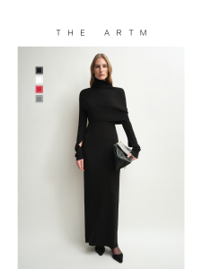 Silk Wool Long Dress Autumn Winter