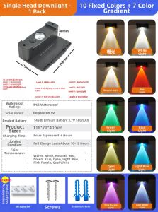 Solar Waterproof Wall Washer Light