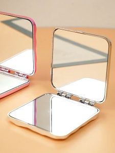 17. Flip Hand Mirror Cermin Genggam Cermin Rias Korea Mirror