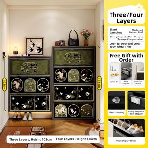 MEISD | Ultra-thin Narrow Entryway Shoe Cabinet 15cm