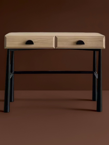 Retro Wooden Makeup Desk Designer Style Bedroom Combination Luxury Vintage Dressing Table Hand-Painted Craftsmanship