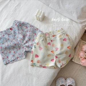 New Summer Korean Style Sweet Hearts Print Casual Shorts
