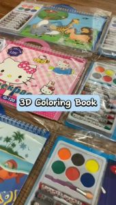 3D Coloring Book Perlengkapan Buku Mewarnai Set crayon Gambar Mainan Edukasi Melatih Kemampuan Motorik Anak Art Stationary Drawing - FR GALLERY