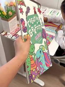 Kids DIY Painting Book Creative Graffiti Coloring markers watercolor Sketch Drawing art Childrens Enlightenment Books
