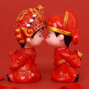 Wedding Celebration Supplies Doll Wedding Items Hundred Years Good Combination Gift Wedding Room Home Ornament Furnishing Chinese Style Decoration Doll