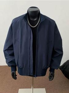 American Retro Flight Jacket Mens Spring Autumn Loose Versatile Workwear Short Style Stand Collar Baseball Uniform